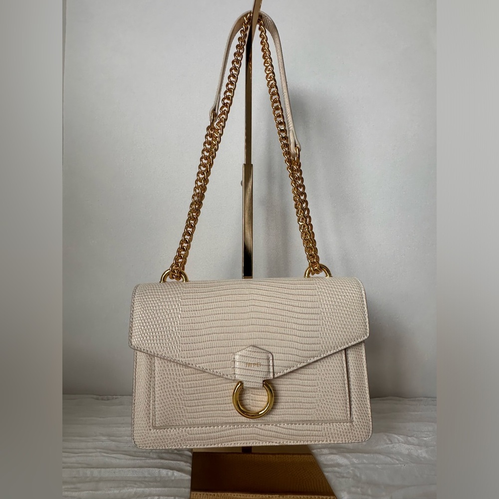 JW PEI The Envelope Chain Crossbody - Ivory Lizard
